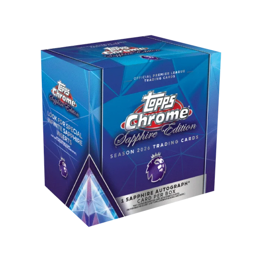 Topps Chrome English Premier League Soccer 2026 Sapphire Edition