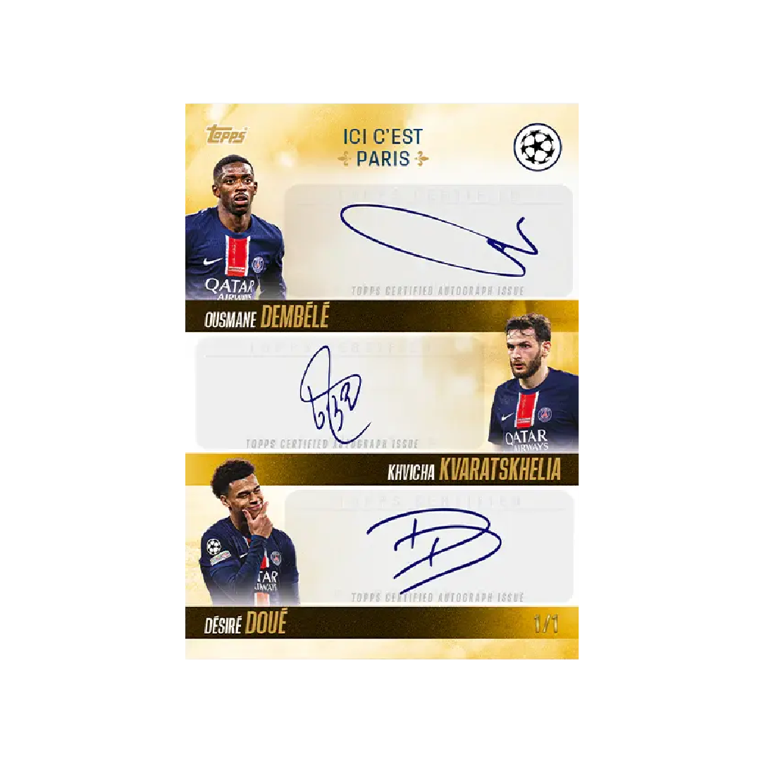 Topps Paris Saint-Germain: Champions d’Europe 2025