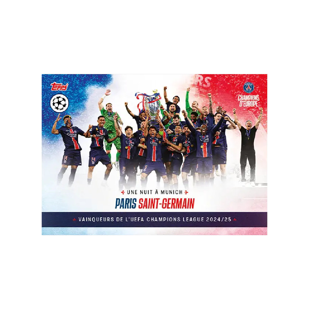 Topps Paris Saint-Germain: Champions d’Europe 2025
