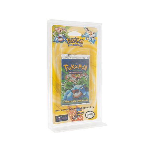 Pokémon 1999 Factory Sealed Base Set Booster Blister Pack With Acrylic Case - Venasaur
