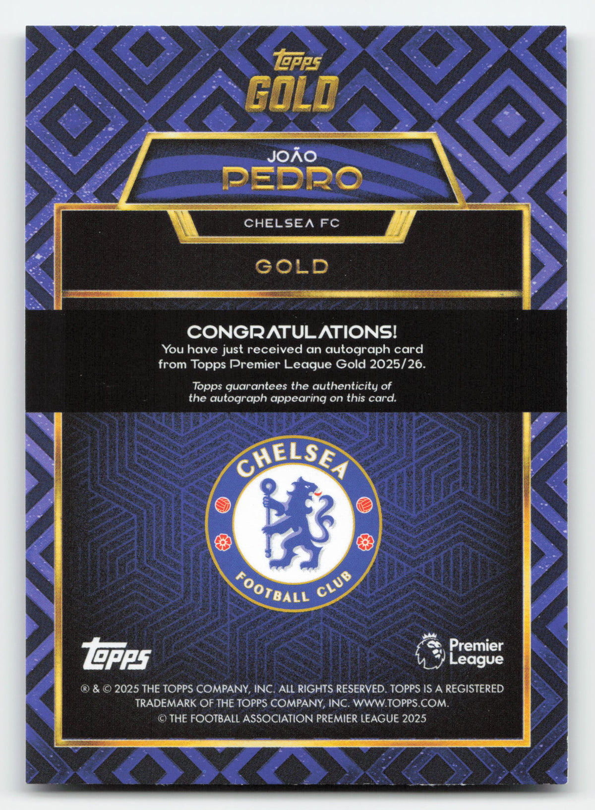 Joao Pedro - Autograph 2025/26 Topps Gold Premier League · image 2 · SCD_GOOGLE_DRIVE:18TSTYYHI1nfMA-Qa0UZ-J49KBL23z9Gj