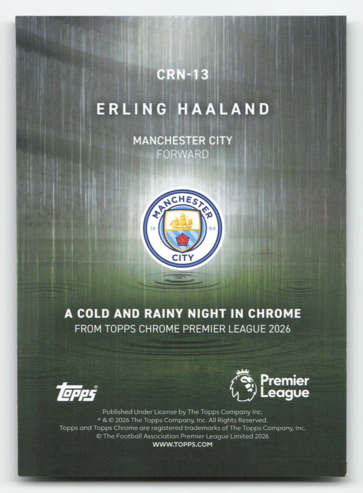 Topps Erling Haaland Short Print CRN-13 2026 Chrome Premier League · image 2 · SCD_GOOGLE_DRIVE:1ucYUNmRGyrh9FObDhQz6MYOIfAQWDfcM