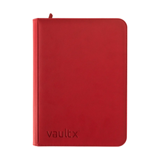 Vault X 9-Pocket Exo-Tec Zip Binder - Red