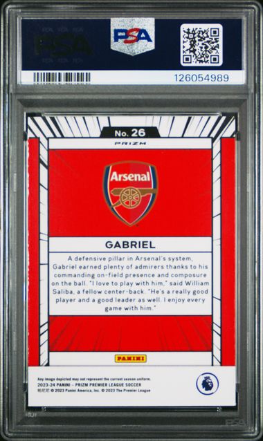Panini Gabriel Manga #26 2023-24 Prizm Premier League PSA 9