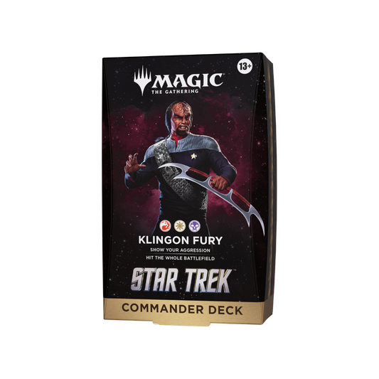 Magic: The Gathering Star Trek Commander Deck Klingon Fury- Pre-Order