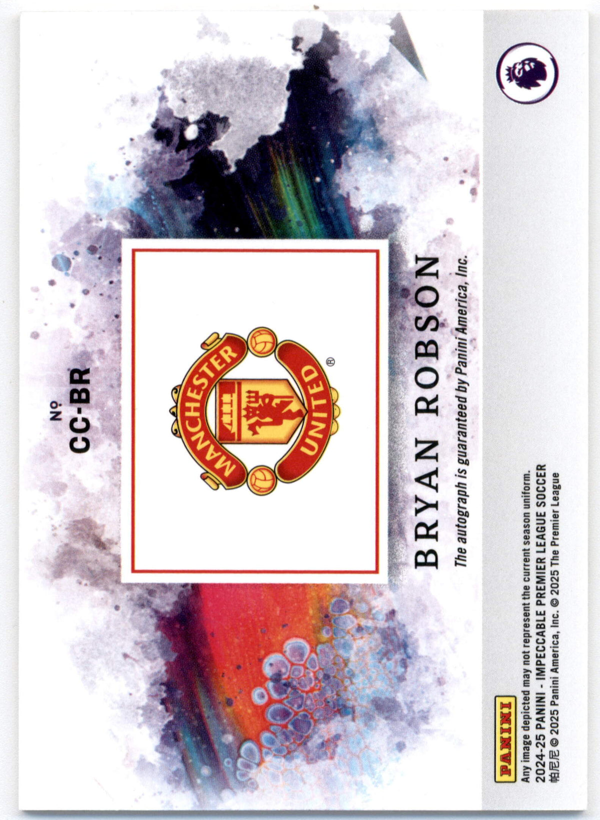 Topps Bryan Robson 04/99 Canvas Creations #CC-BR 2024 Impeccable Premier League Soccer