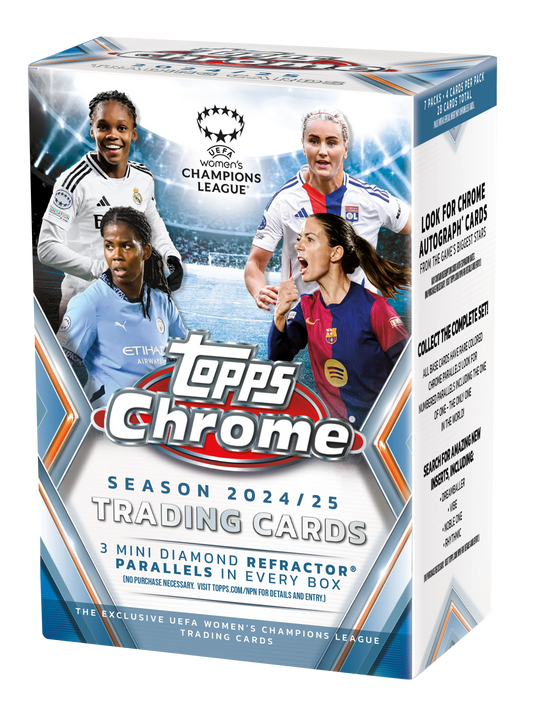 Topps Chrome UEFA Women's Champions League 2024-25 Value Box