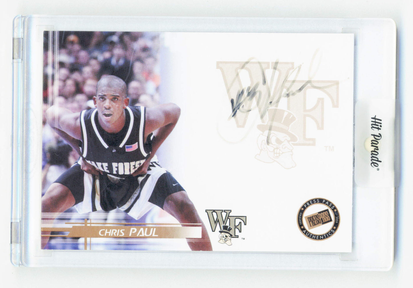 Hit Parade Chris Paul On Card Autograph Hit Parade Basketball 2005