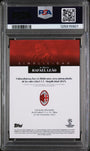 Topps Rafael Leao Estrellas International Autograph Red 02/10 2024-25 Simplicidad UCC PSA 9