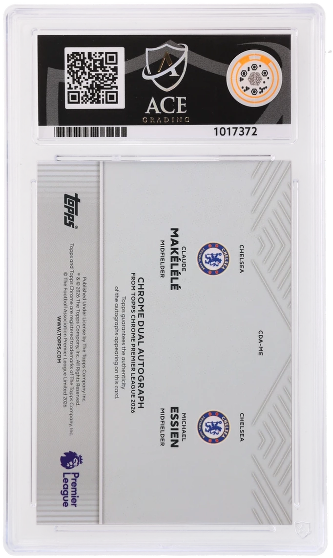 Topps Makelele/Essien Dual Autograph 5/5 Red CDA-ME 2026 Chrome Premier League ACE 9