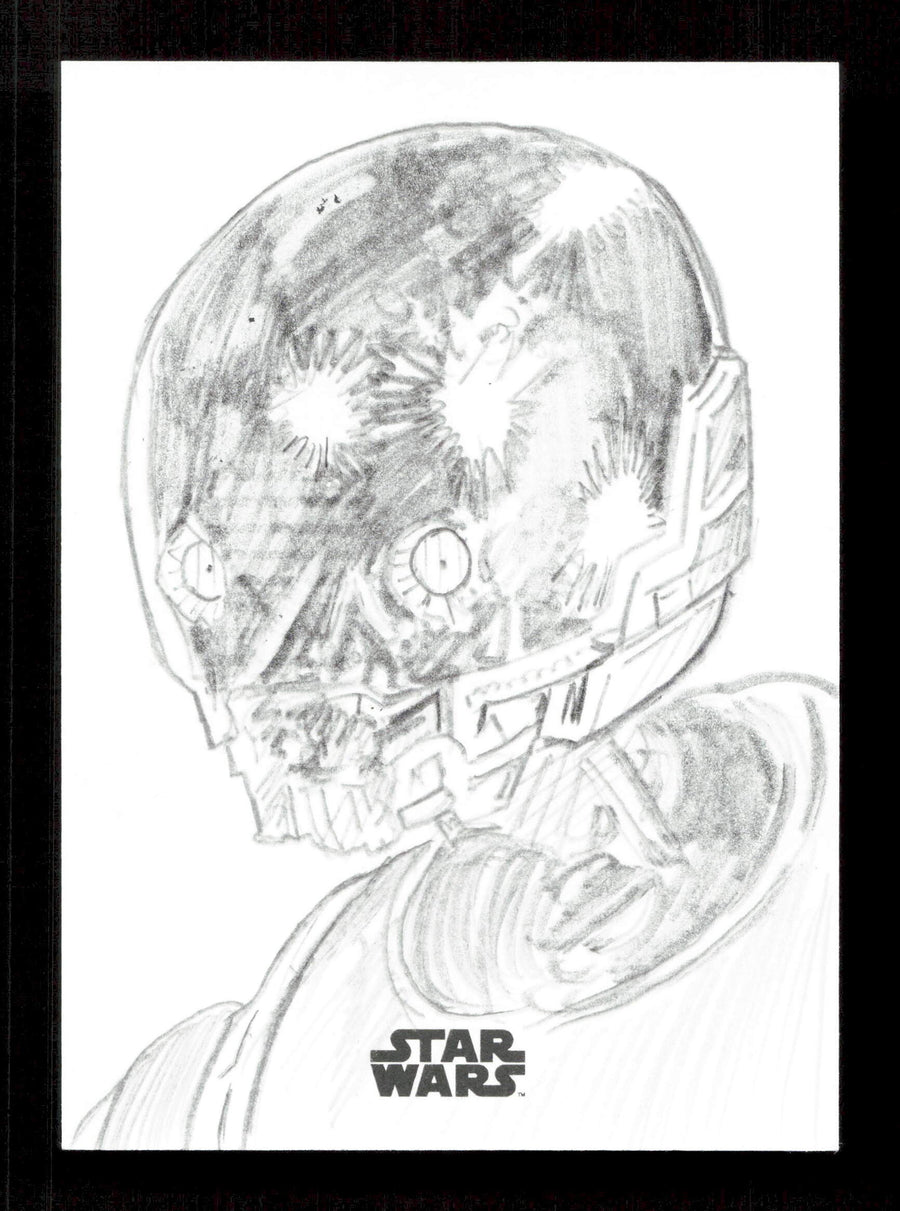 Topps K2SO Star Wars Sketch Card By Dan Cooney Star Wars Chrome Galaxy 2025