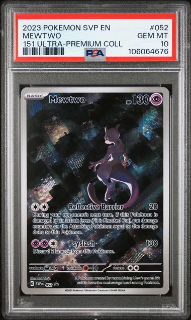 Pokemon Mewtwo #052 Pokemon Scarlet And Violet Promo 151 Ultra-Premium Collection 2023 PSA10