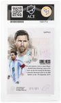 Futera Lionel Messi Diamond 1/1 Patch Greatest Of All Time GATM15 2026 Multi-Sport FX ACE 10