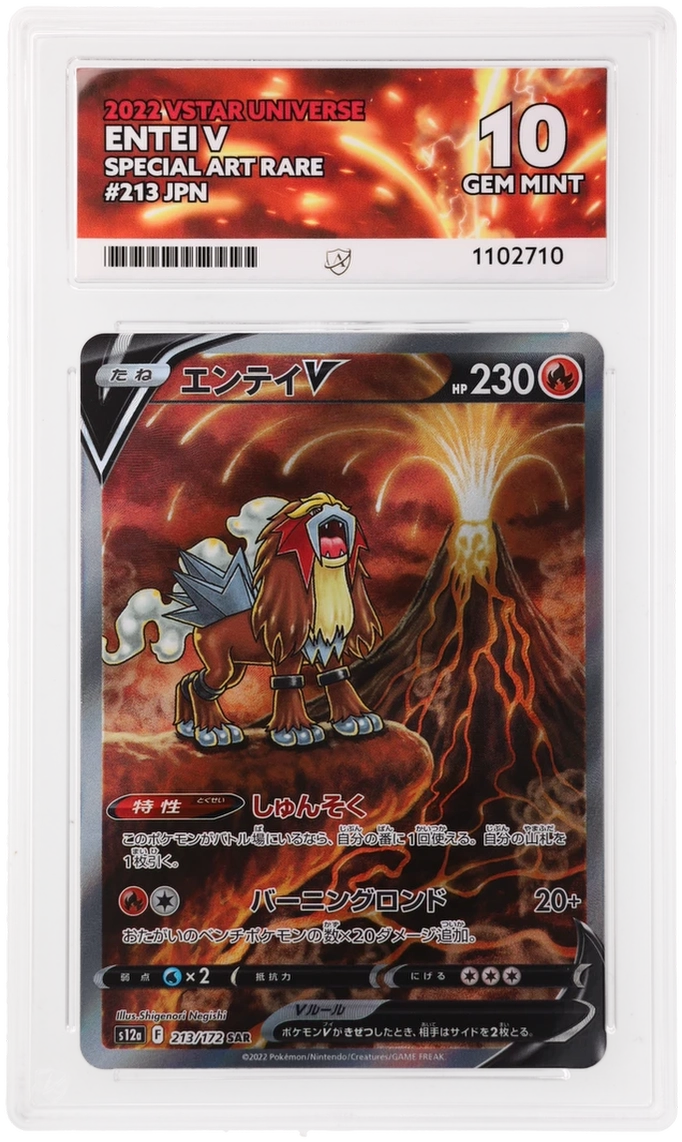 Pokemon Entei V 213/172 Special Art Rare 2022 Vstar Universe ACE 10