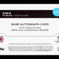 Topps Kaka Orange Autograph Card /25 Chrome UEFA Club Competitions 2024/25