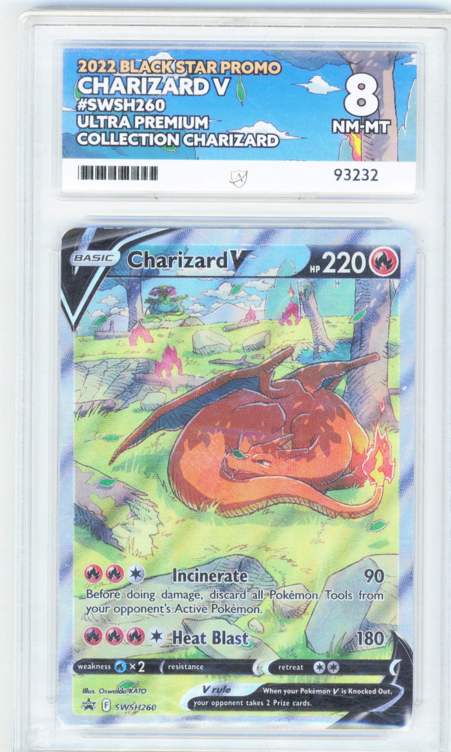 Pokemon Charizard V SWSH260 Pokemon Black Star Promo Ultra Premium Collection Charizard 2022 ACE8