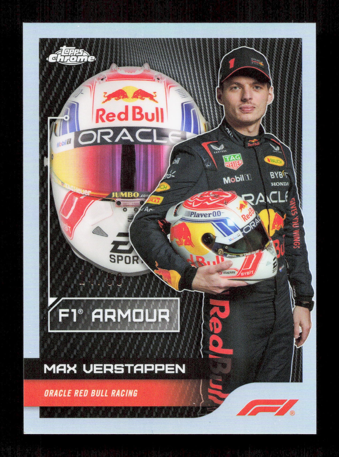 Topps Max Verstappen F1 Armour Card /50 (Case Hit) Chrome Formula 1 2023