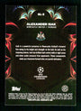Topps Alexander Isak orange Golazo Card /25 Chrome UEFA Champions League 2024