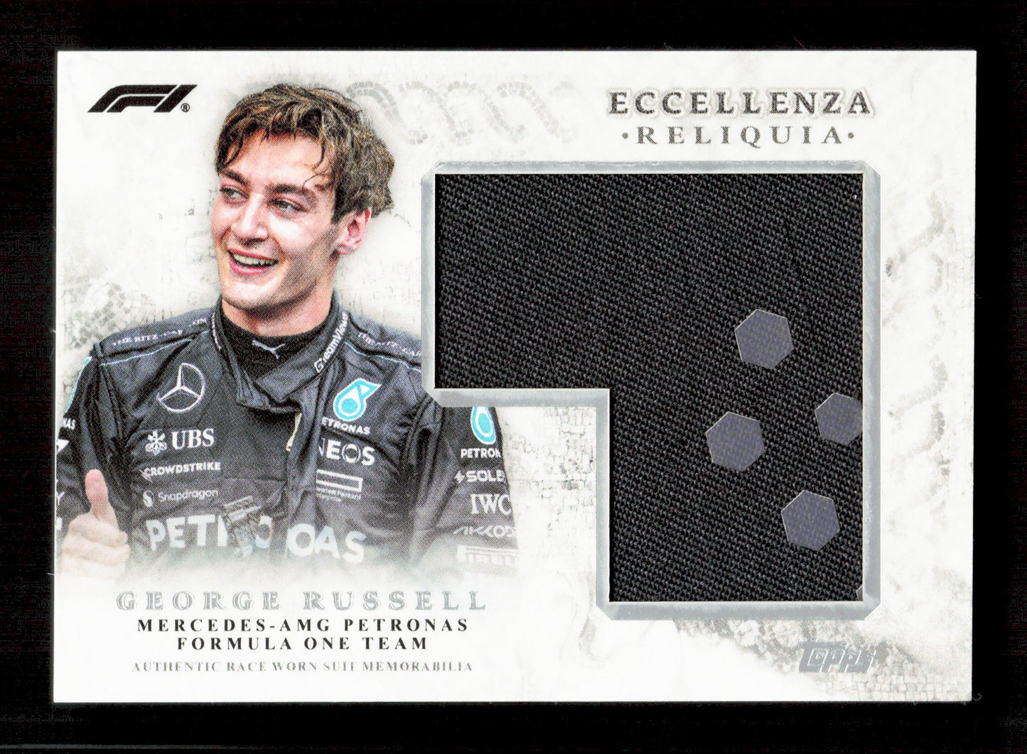 Topps George Russell Base Race Worn Reliquia Card Eccellenza 2024