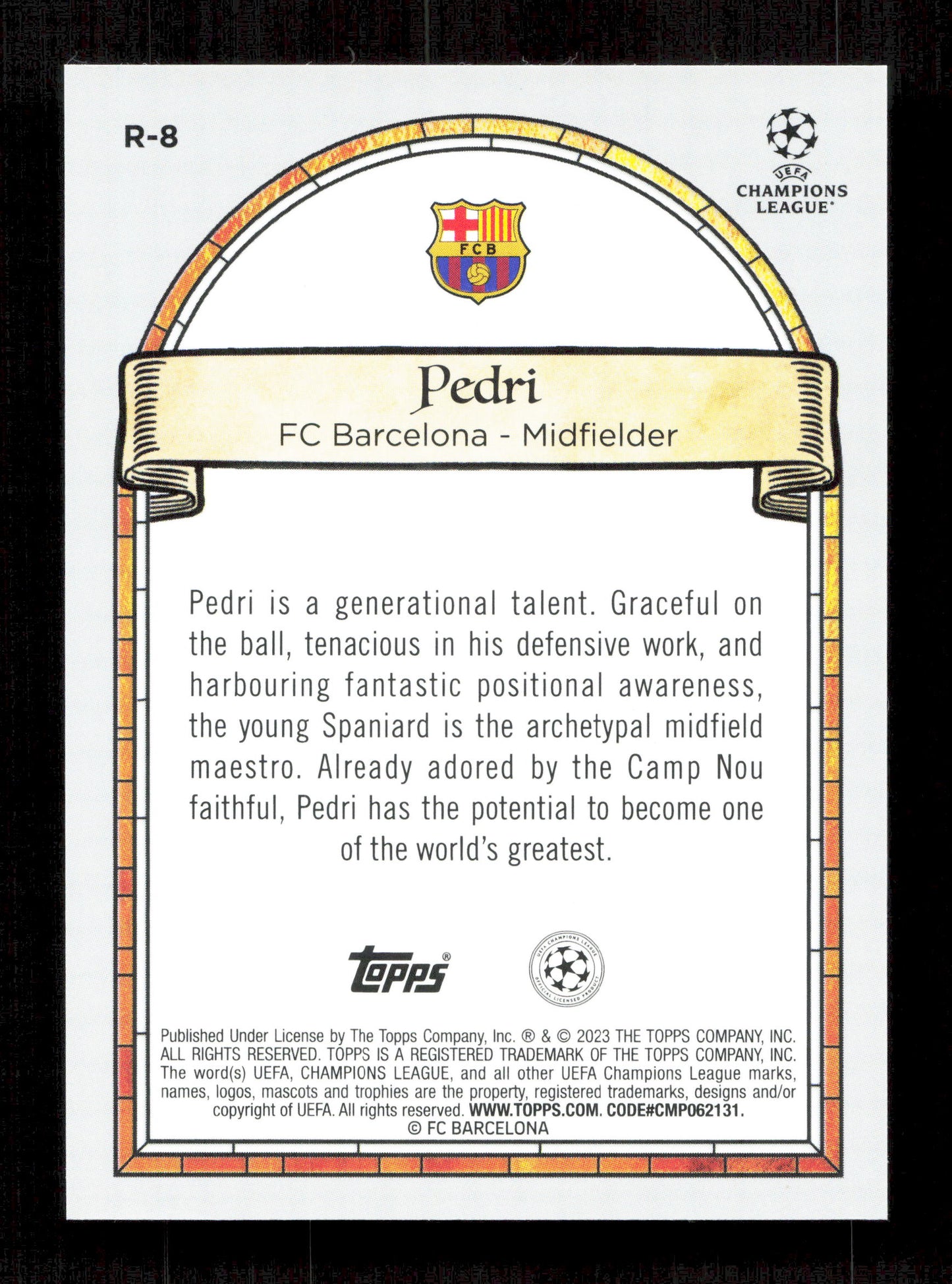 Topps Pedri Renaissance (Case Hit) Merlin UEFA Champions League 2023-24