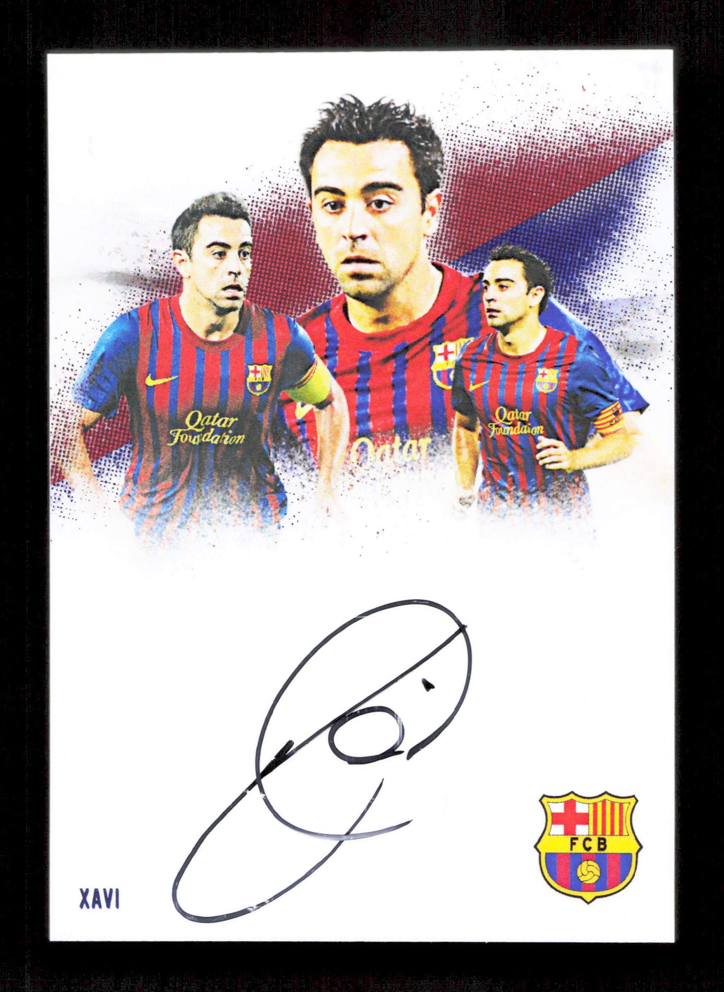 Futera Xavi On Card Autograph /04 Futera Unique World Football 2025