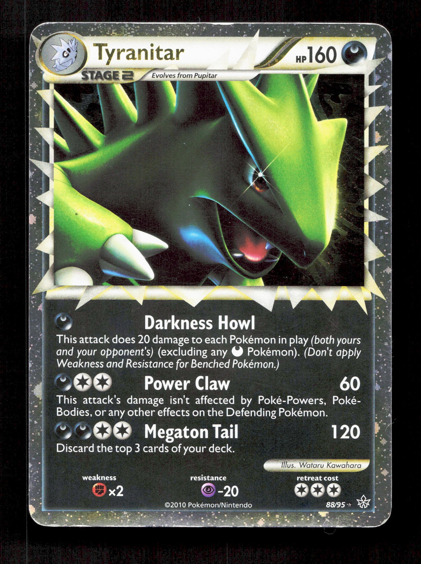 Pokemon Tyranitar Prime 88/95 Holo Rare Pokemon Unleashed 2010