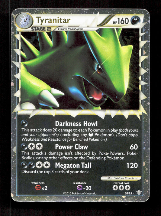 Pokemon Tyranitar Prime 88/95 Holo Rare Pokemon Unleashed 2010