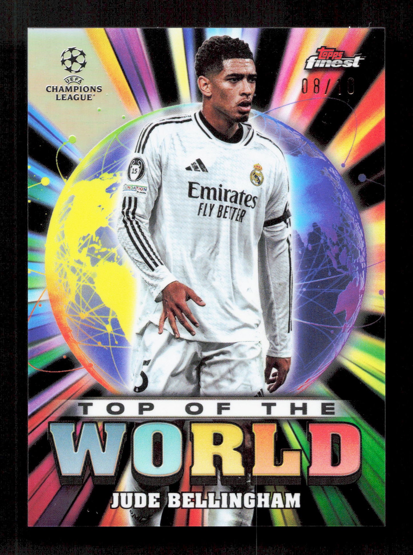 Topps Jude Bellingham Black Top Of The World Parallel Card /10 Finest UEFA Club Competitions 2024-25