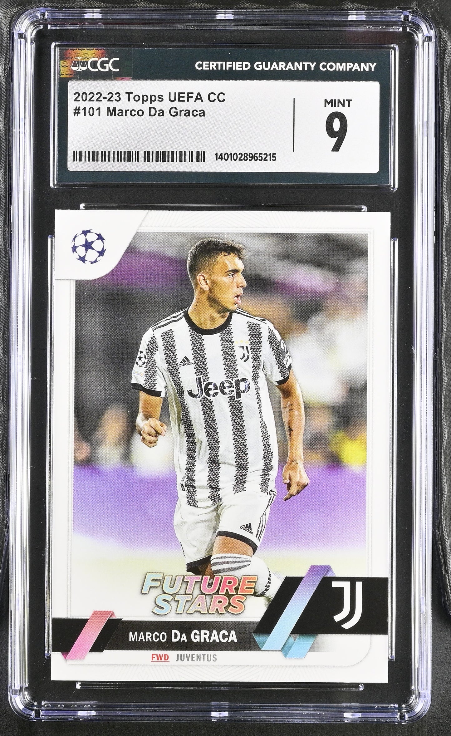 Topps Marco Da Graca Base Card UEFA Club Competitions 2022-23 #101 CGC9