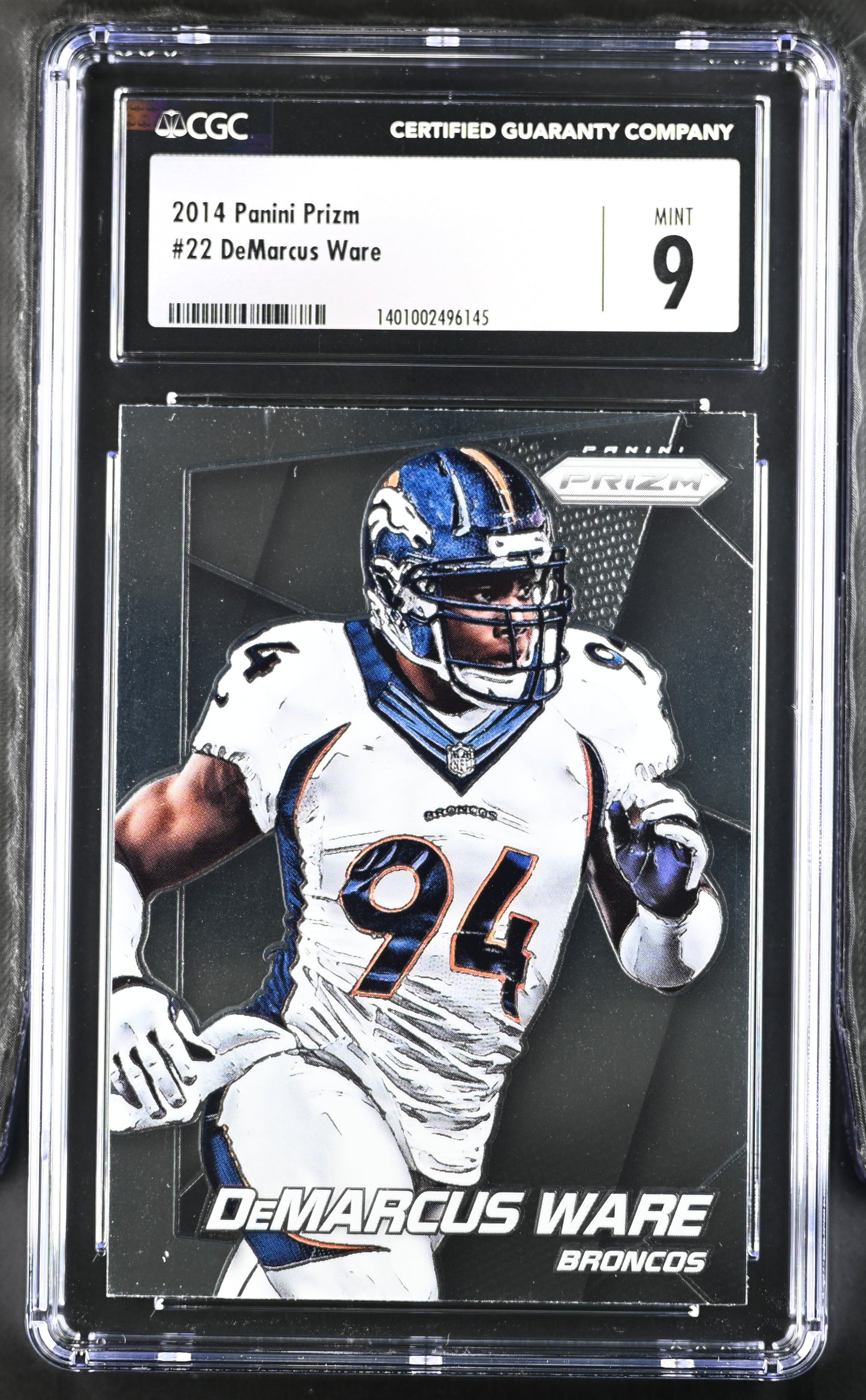 Panini Demarcus Ware Base Card Panini Prizm American Football 2014 #22 CGC9