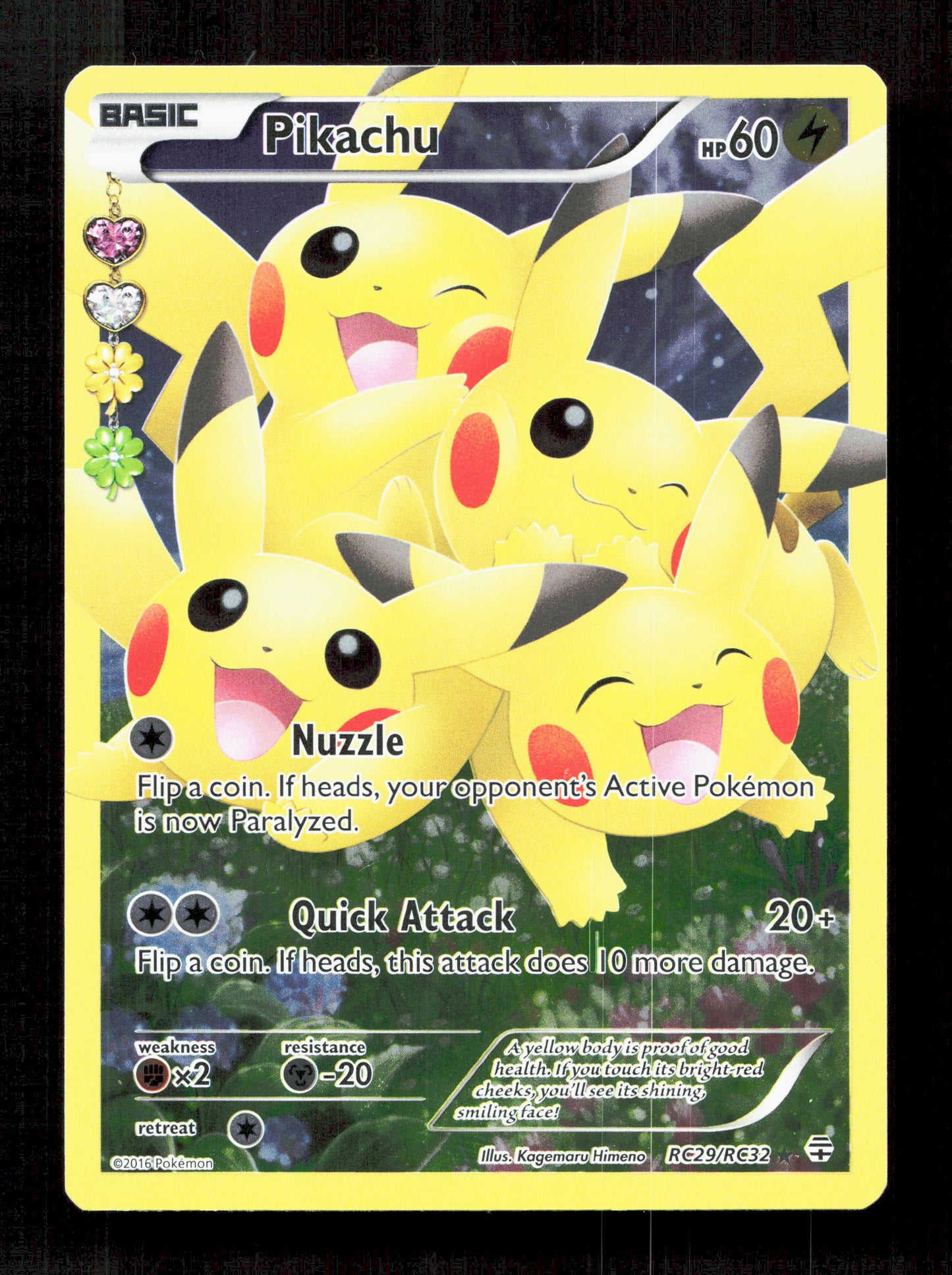 Pokemon Pikachu RC29/RC32 Ultra Rare Pokemon Generations Radiant Collection 2016