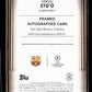 Topps Samuel Eto'o Blue Gold Framed Autograph Card /75 Museum Collection UEFA Club Competitions 2024-25