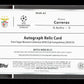 Topps Alvaro Carreras Red Autograph Match-Worn Relic Card /25 RC Museum Collection UEFA Club Competitions 2024-25
