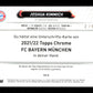 Topps Joshua Kimmich Red On Card Autograph Card /5 Chrome FC Bayern Munchen 2021-22