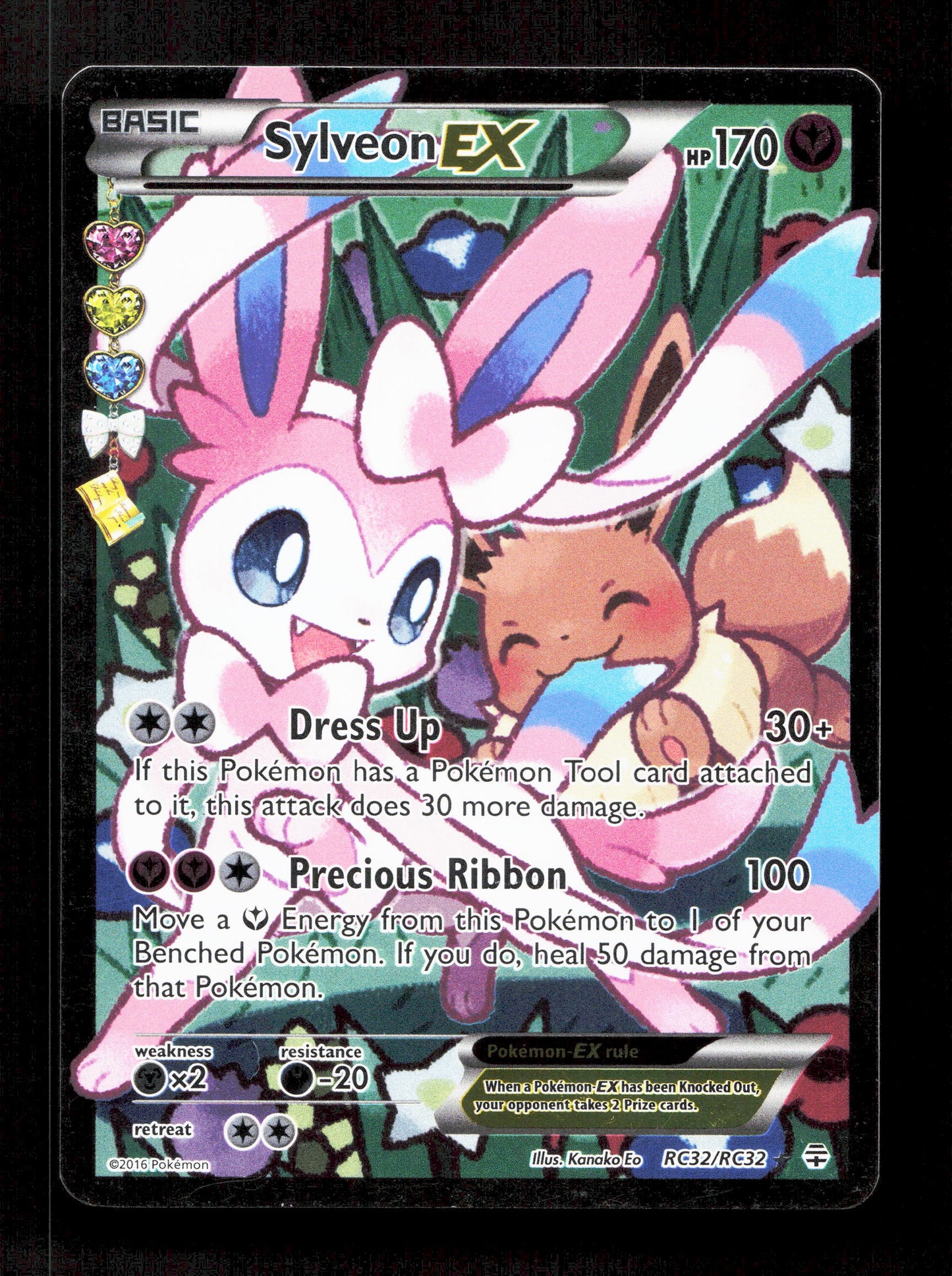 Pokemon Sylveon EX RC32/RC32 Ultra Rare Pokemon Generations Radiant Collection 2016
