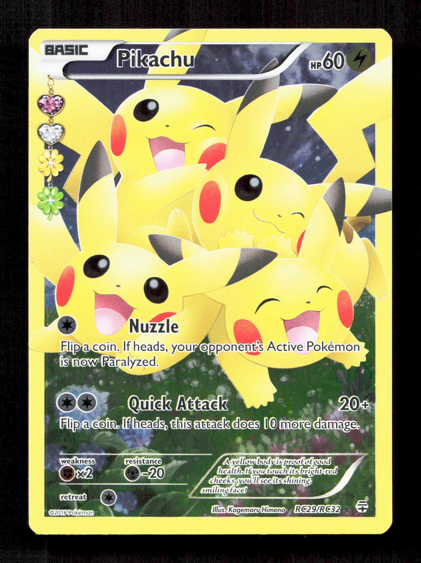 Pokemon Pikachu RC29/RC32 Ultra Rare Pokemon Generations Radiant Collection 2016