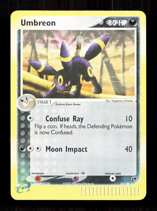 Pokemon Umbreon 24/100 Reverse Holo Pokemon Sandstorm 2003