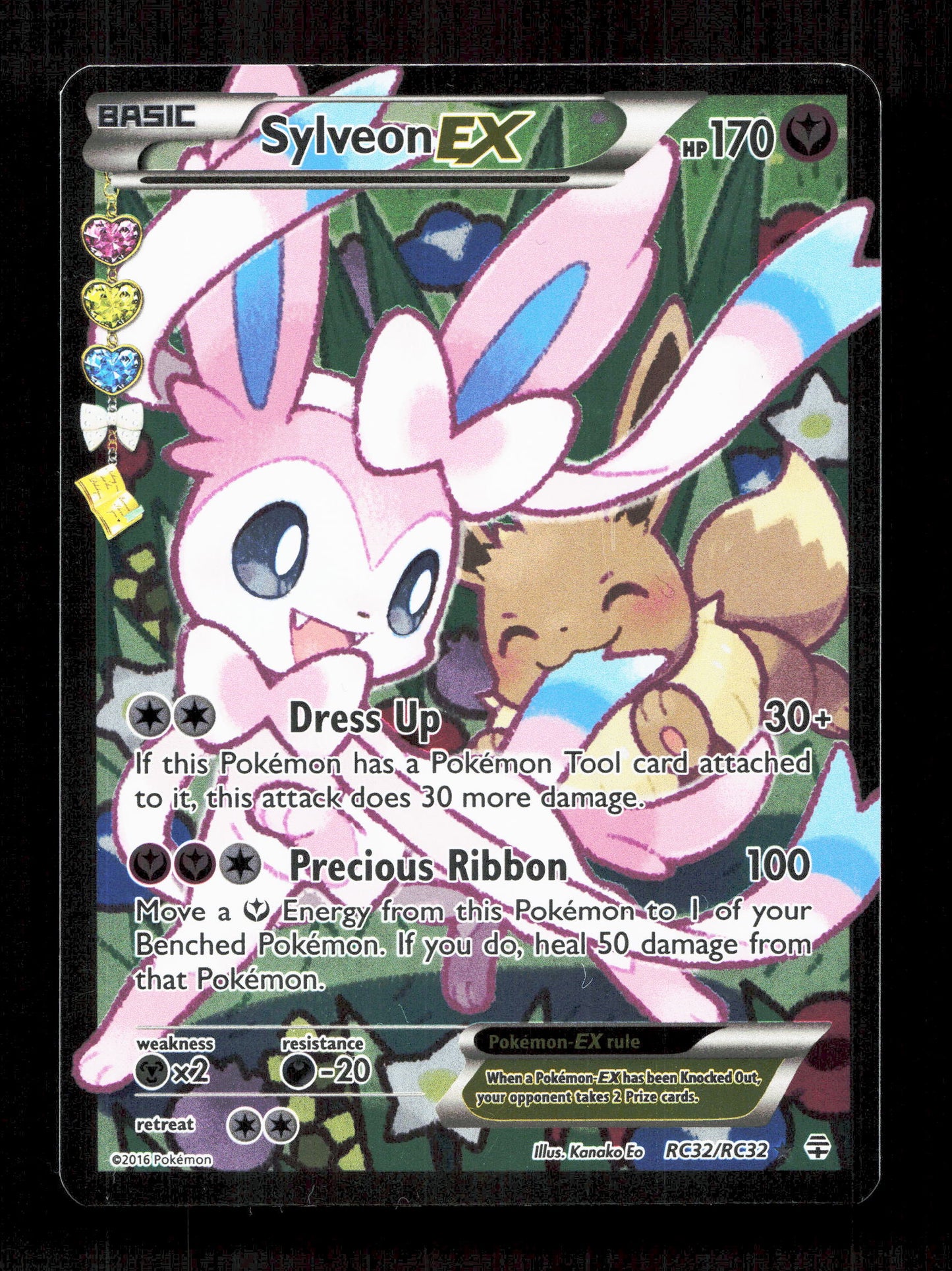 Pokemon Sylveon EX RC32/RC32 Ultra Rare Pokemon Generations Radiant Collection 2016