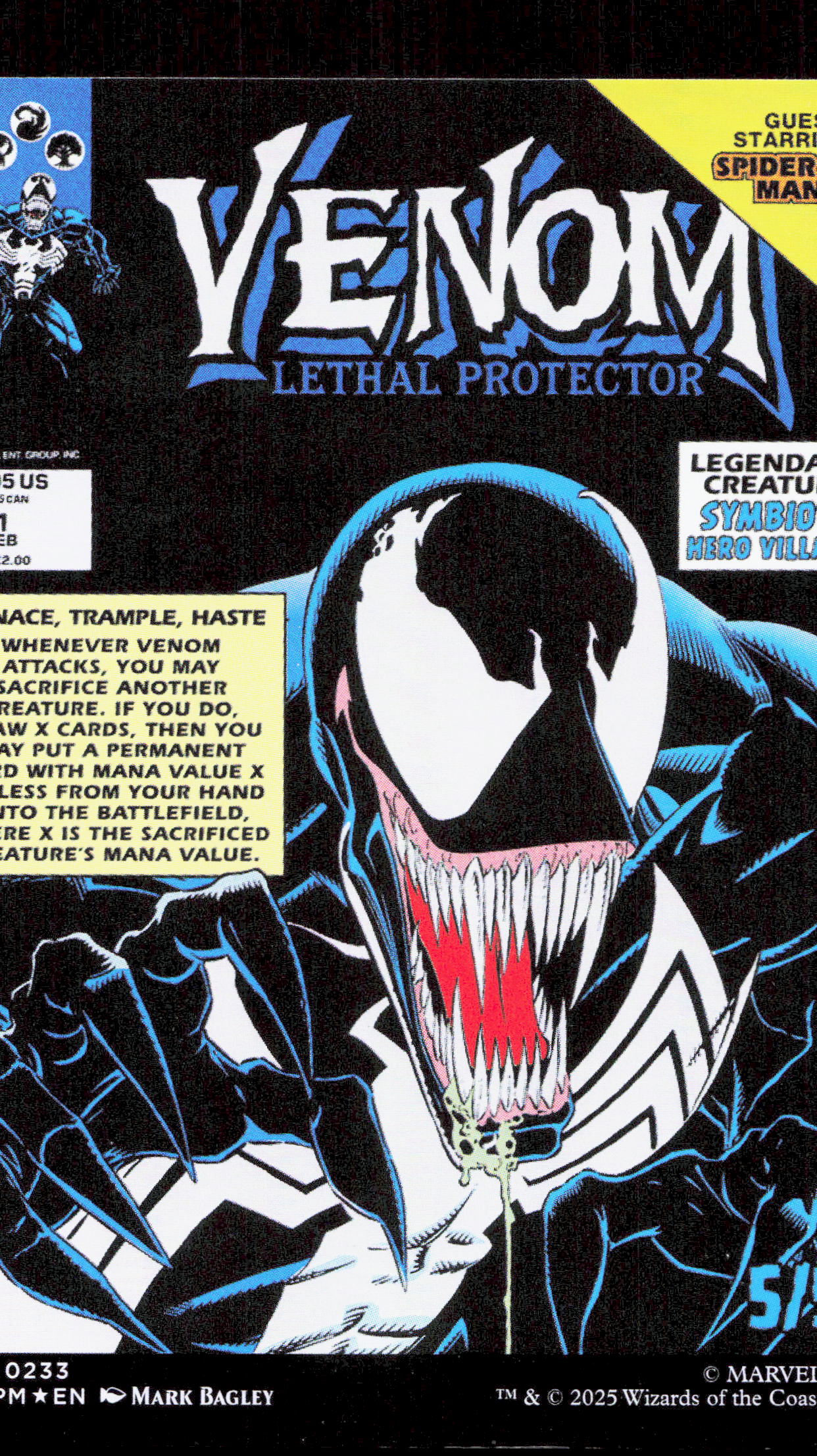 Magic The Gathering Eddie Brock/Venom Borderless Foil Magic The Gathering Marvel Spider Man