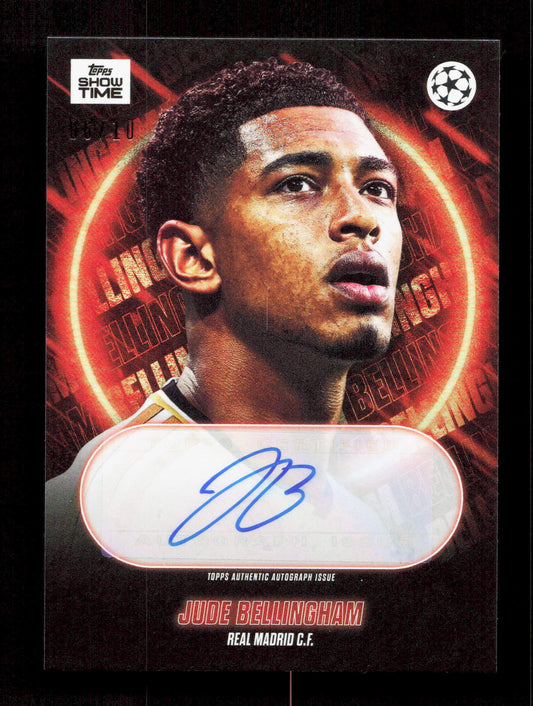 Topps Jude Bellingham Red Autograph Card /10 Topps Showtime UCL 2024