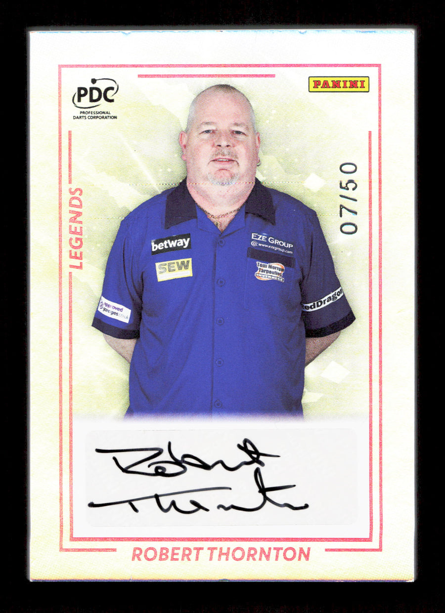 Panini Robert Thornton Red Legends Autograph Card /50 PDC Premier League 2025