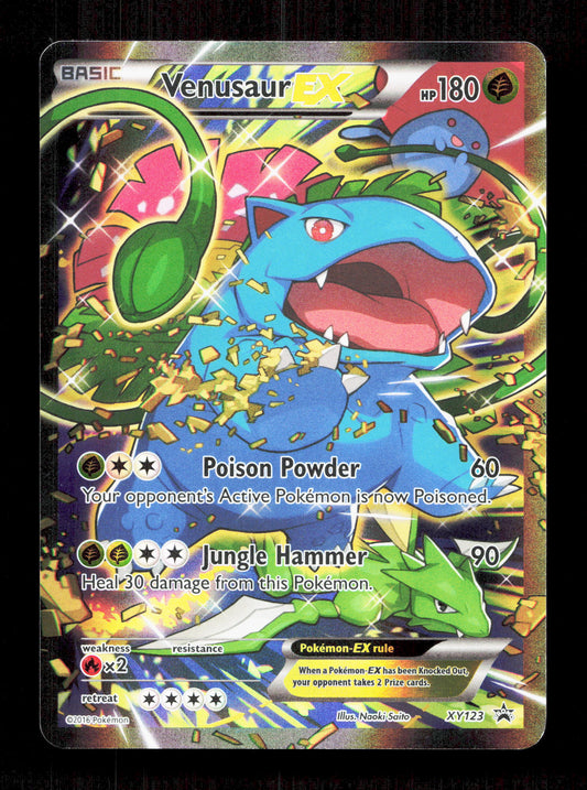 Pokemon Venusaur EX Full Art XY123 2016 Black Star Promo