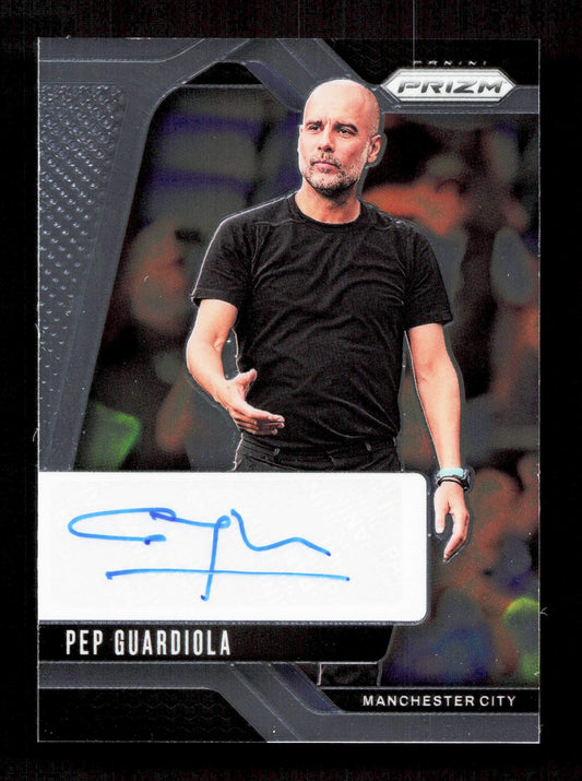 Panini Pep Guardiola Autograph Card Panini Prizm Premier League 2024-25