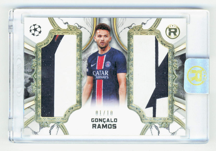 Topps Goncalo Ramos Reverence Daul Match-Worn Relic Card /10 Reverence UEFA Club Competitions 2024-25