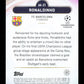 Topps Ronaldinho Gold Ageless Alchemy Card /50 Merlin UEFA Club Competitions 2024-25