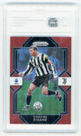 Panini Zinedine Zidane Red Prizm 67/99 2022 Panini Chronicles Prizm Serie A #206 TAG 9