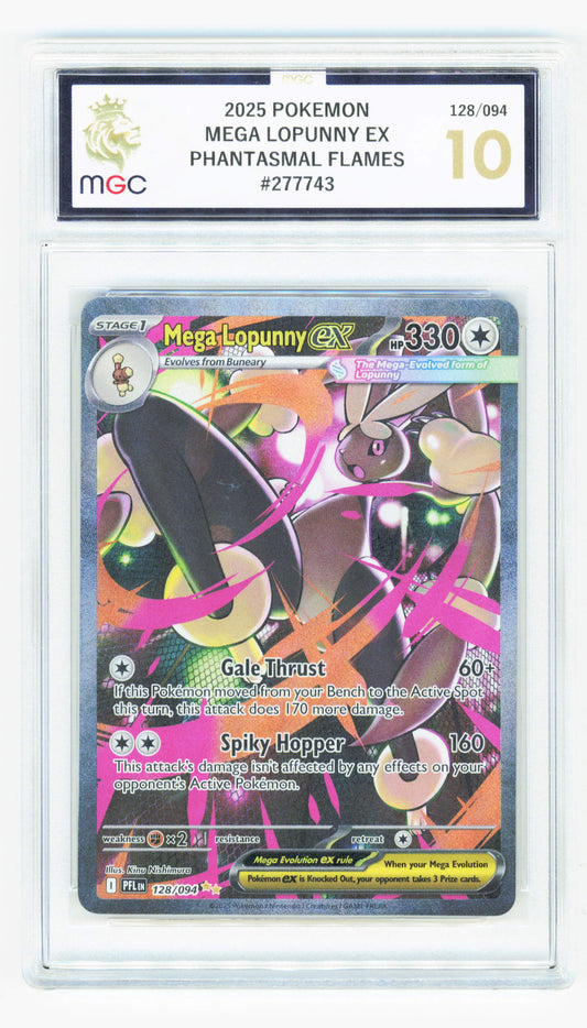 Pokemon Mega Lopunny EX 128/094 Special Illustration Rare Phantasmal Flames 2025 MGC 10