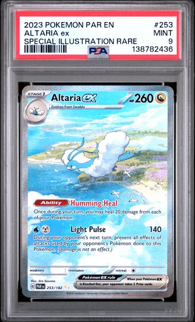 Pokemon Altaria 253/182 Special Illustration Rare 2023 Paradox Rift PSA 9