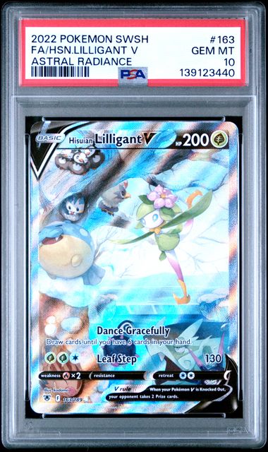 Pokemon Hisuian Lilligant V 163/189 Full Art 2022 Astral Radiance PSA 10