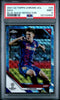 Topps Gavi Blue Wave Refractor RC 17/75 #25 2021-22 Chrome UCL PSA 9